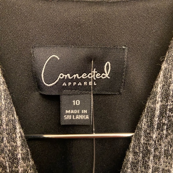 NWT Connected Apparel Pinstripe Pull-on Knit Business Dress - Picture 13 of 16